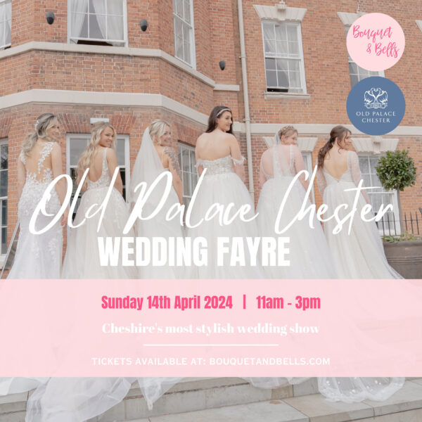 Old-Palace-Chester-Wedding-Fayre-Bouquet-and-bells