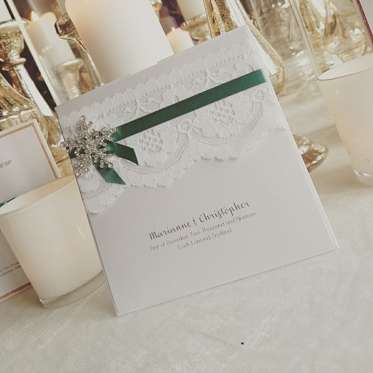 The Mont Blanc Event Stationery Company Bouquet & Bells