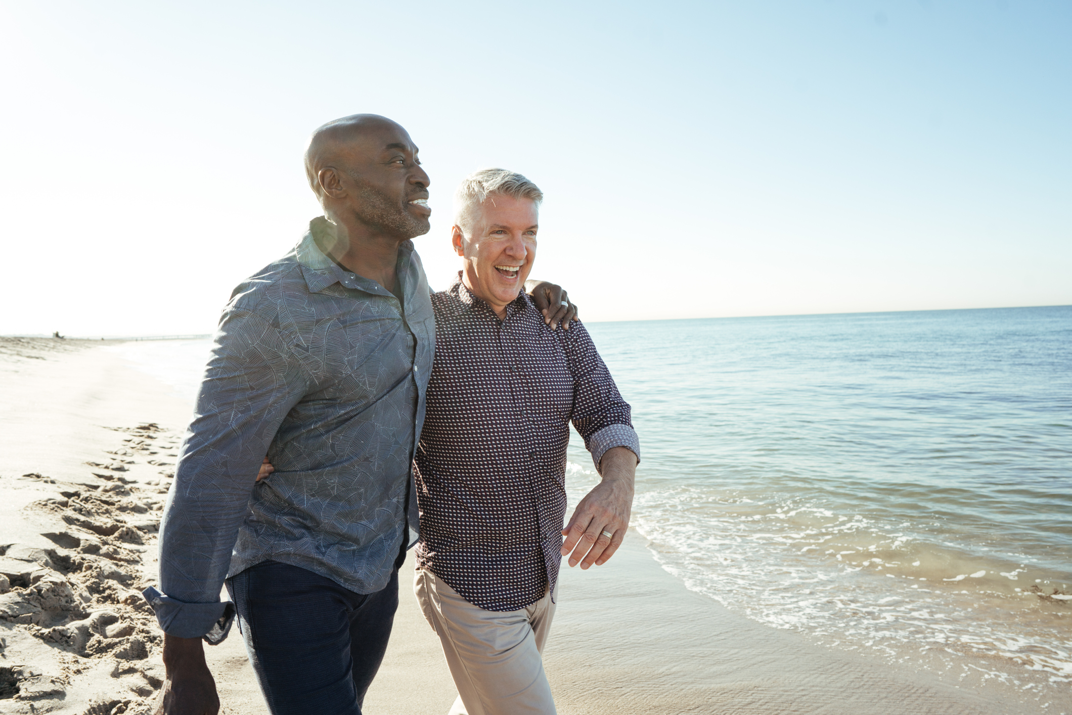 Senior couple on the beach